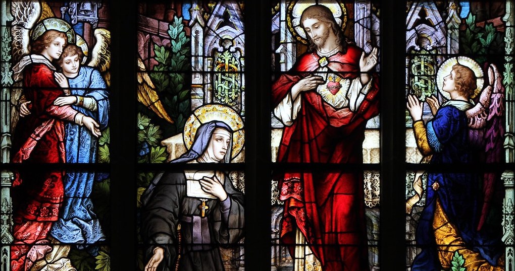 St Margaret Mary stained glass